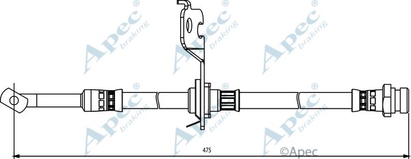 APEC BRAKING Тормозной шланг HOS3828